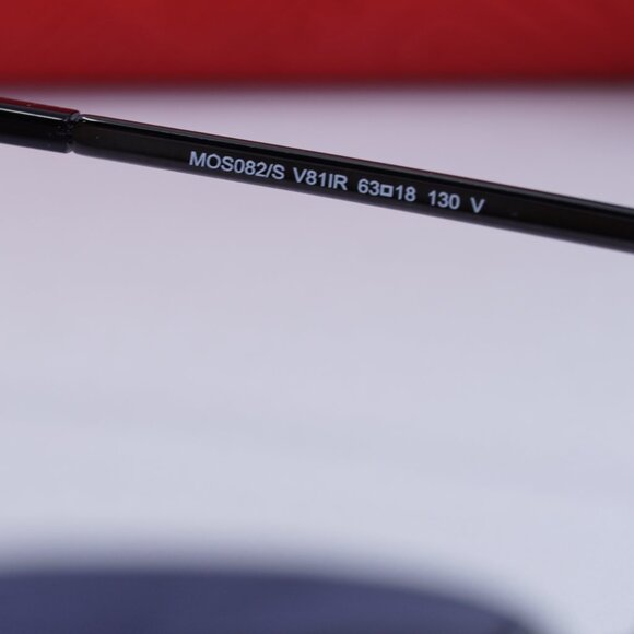 Final Price! Moschino MOS082/S 0V81 IR Black/Grey Sunglasses - Picture 8 of 10